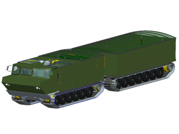 電傳動(dòng)水陸兩棲地形運(yùn)輸車